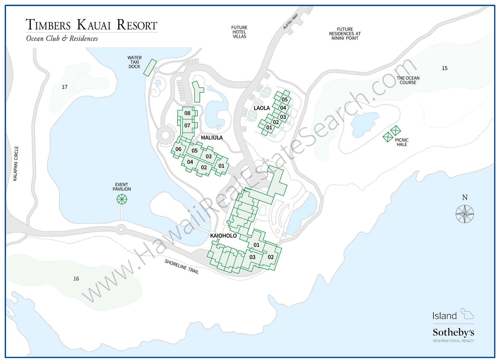 timbers kauai map 2018